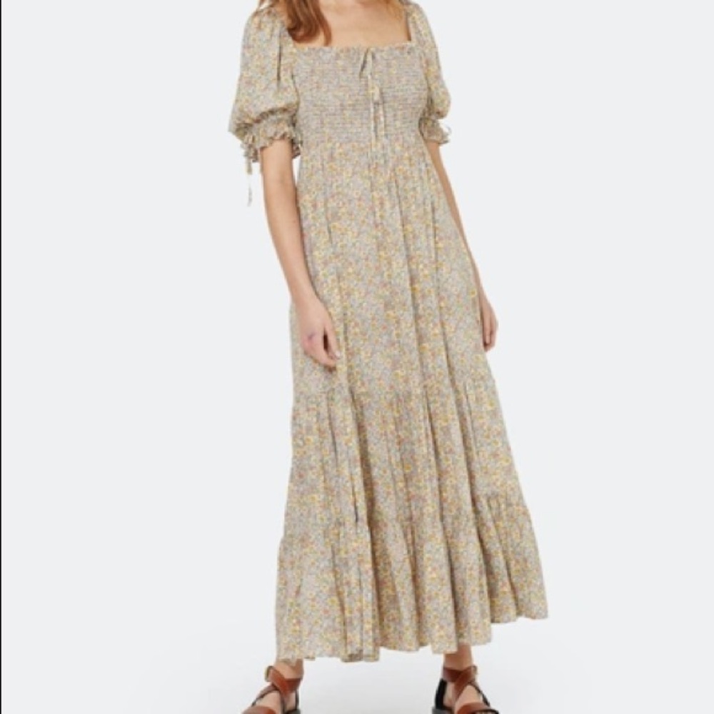 Auguste The Label Cream Floral Maxi Dress